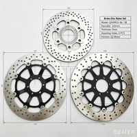 QJ600GS-3A / 3B Set Rotor Cakram Rem Depan Belakang Cakram Rem ABS Cocok untuk Motor QJ