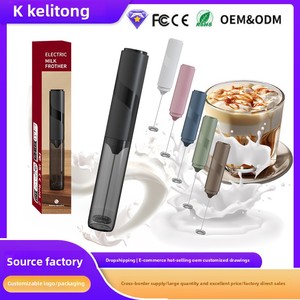 Espumador <span class=keywords><strong>de</strong></span> <span class=keywords><strong>leche</strong></span> eléctrico moderno <span class=keywords><strong>con</strong></span> logotipo personalizado OEM <span class=keywords><strong>con</strong></span> soporte portátil, herramienta <span class=keywords><strong>de</strong></span> té y café ecológica para el hogar, <span class=keywords><strong>espuma</strong></span> <span class=keywords><strong>de</strong></span> <span class=keywords><strong>leche</strong></span> densa - Product Image 2