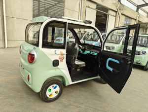 Voiture électrique miniature à quatre roues, véhicule de transport de passagers à carrosserie fermée pour entrepôt, pour adultes - Product Image 2