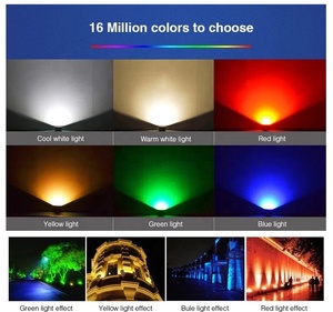 Ngoài Trời Wifi Thông Minh Ánh Sáng RGB + CCT RGBWWCW Đèn Pha LED Tường Máy Giặt Ánh Sáng 50W/30W/20W/10W Thay Đổi Màu Đèn Lũ - Product Image 6