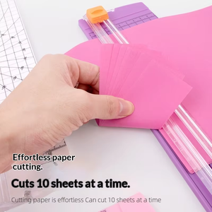 Coupe-papier photo manuel portable de petite taille A4 <span class=keywords><strong>Guillotine</strong></span> Mini couteau en plastique pour <span class=keywords><strong>scrapbooking</strong></span> - Product Image 4