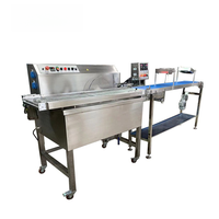 Machine automatique de glaçage au chocolat 8 kg par lot, machine à barres chocolatées, mini machine de glaçage au chocolat
