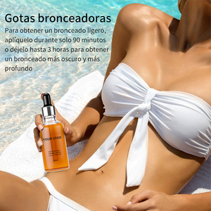Venta caliente Autobronceador Gotas Autobronceador Proteger de la luz solar Volumen personalizado Crema bronceadora instantánea - Product Image 4