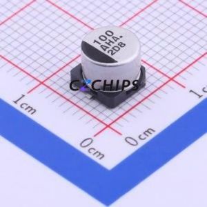 Condensateur électrolytique en aluminium SMD EEEHA1A101WP, SMD, D6.3xL5.4mm 100uF 20% 10V 71mA-120Hz - Product Image 1