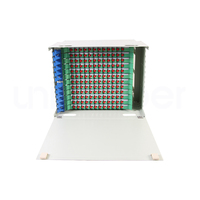 Boîtier de distribution de fibres optiques ODF à montage en rack, tiroir ODF OM4 MMF 12 ports LC Duplex, rail DIN 48 ports extérieur
