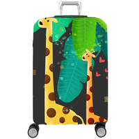 19-32 pouces sérigraphie épaississement couche d'air anti-poussière haute élastique spandex polyester boîte à bagages valise housse de protection
