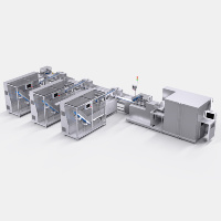 Machine automatique de collation et d'emballage de sachets pour aliments pour animaux de compagnie