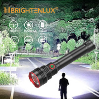 Lampe torche LED rechargeable 10000 lumens avec USB-C et batterie externe, IP66, lampe torche de survie d'urgence pour le camping