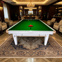 Mesa de Snooker Directo de Fábrica con Juego de Tacos y Bolas, Mesa de Billar Profesional de Diseño Clásico de 12 pies, Australia