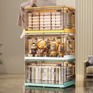 Vente en gros d'usine d'ensemble Offre Spéciale moderne pour chambre à coucher boîte pliable en <span class=keywords><strong>plastique</strong></span> organisateur de rangement ménager <span class=keywords><strong>caisse</strong></span> pliable en <span class=keywords><strong>plastique</strong></span> <span class=keywords><strong>avec</strong></span> <span class=keywords><strong>couvercle</strong></span> - Product Image 3