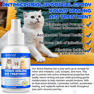<span class=keywords><strong>Spray</strong></span> nettoyant pour plaies d'<span class=keywords><strong>animaux</strong></span> de compagnie 100 ml, marque privée OEM, pour chiens et chats, contre les démangeaisons cutanées et les allergies, <span class=keywords><strong>spray</strong></span> topique <span class=keywords><strong>cicatrisant</strong></span> pour <span class=keywords><strong>animaux</strong></span> - Product Image 3