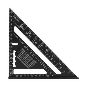 Regla de ángulo de 7'' y 12'' de aleación de aluminio, OEM/ODM personalizable, herramienta de medición y transportador para ingenieros y carpinteros - Product Image 2