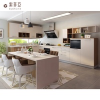 Sofeyia Fabricant – Armoire murale de cuisine moderne et minimaliste personnalisable avec évier, tiroir coulissant et charnière, à assembler soi-même, taille sur mesure