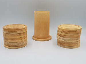 Bamboo coaster Wooden Tea Bar Decoration Coaster for <b>Cup</b> Leaf New Modern Rattan Coasters - Product Image 5
