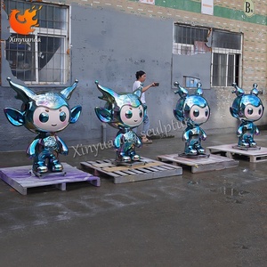 Tùy Chỉnh Phim Hoạt Hình Nhân Vật Linh Vật Điêu Khắc Trong Nhà Mềm Trang Trí Sợi Thủy Tinh Dễ Thương Thủ Công Mỹ Nghệ Trong Cổ Tích Phong Cách Sợi Thủy Tinh Mạ Điện - Product Image 4