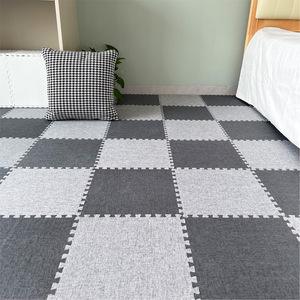 Schattige Tatami Stijl Vierkante <span class=keywords><strong>Mat</strong></span> Harige Vloermatten Vierkanten Puzzel Pluizige Tapijten Voor Slaapkamer - Product Image 3