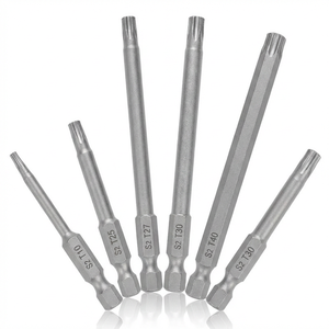 Punta de <span class=keywords><strong>Destornillador</strong></span> Torx T35 OEM de 65 mm, Acero S2, Magnética, Vástago Hexagonal de 1/4'', Fabricación Personalizada, Proveedor de Pedidos al por Mayor - Product Image 1