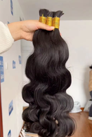 Cheveux humains en vrac pour tresses bohèmes, sans trame, ondulations profondes, cheveux bruts en vrac, extensions de cheveux humains pour tressage