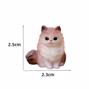 Figurine de chat mignon, décoration de paysage miniature, accessoire pour maison de poupée, mini ornement pour voiture et bureau - Product Image 6