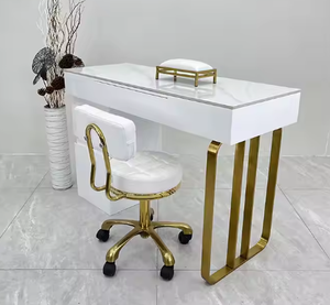Mesa de Manicura Moderna Multifuncional para Salón, Mesa de Madera para Spa de Uñas con Cajones para Uso en Salón de Belleza - Product Image 6