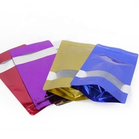 Sachet Doypack YAPAI avec fermeture éclair facile, fenêtre dorée, anti-humidité, doublure en aluminium, imprimé en héliogravure, refermable