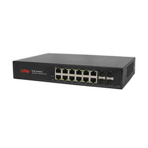 Lõi 10g uplink PoE chuyển đổi <span class=keywords><strong>IPv4</strong></span>/<span class=keywords><strong>IPv6</strong></span> tiên tiến QoS 16-Port Gigabit ONV-POE56168PFM-4TF - Product Image 3