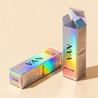 Fournisseur de boîtes en papier, emballage cadeau de luxe personnalisé en carton holographique, emballage cosmétique en papier, boîte d'emballage en papier