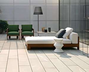 Chaise longue <span class=keywords><strong>de</strong></span> plage <span class=keywords><strong>chic</strong></span> sans accoudoirs au design épuré, en teck, pour la piscine, meubles <span class=keywords><strong>de</strong></span> <span class=keywords><strong>bain</strong></span> <span class=keywords><strong>de</strong></span> <span class=keywords><strong>soleil</strong></span> extérieurs - Product Image 2