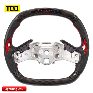 Volante de fibra de carbono TDD LED para Chevrolet 2013 Chevrolet C5 C6 C7 C8 Silverado GMC Cruze Camaro, volante personalizado original - Product Image 3
