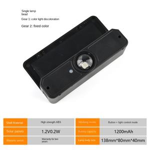 Lámpara de pared para exteriores con energía Solar de nuevo diseño, patrón de esquina ajustable decorativo de acero inoxidable, iluminación impermeable para jardín - Product Image 4