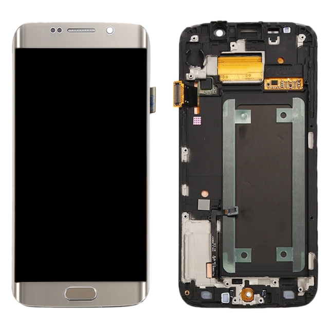 Original Super AMOLED LCD Screen for Samsung Galaxy S6 Edge SM-G925F Digitizer Full Assembly with Frame