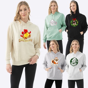 Modèle personnalisé pulls à capuche adulte Costume noël T-shirt vêtements Costume femmes 2024 produits pour noël - Product Image 1