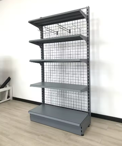 Exhibidor de Ropa Acrílico Ajustable de Alta Resistencia con 3 Estantes Perforados y Montaje Rápido en Techo para Supermercado - Product Image 2