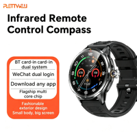 Reloj Inteligente con Control Remoto Infrarrojo para Aire Acondicionado, Pantalla AMOLED, Tarjeta SIM, Llamadas por Bluetooth, OEM, ODM, Venta al Por Mayor