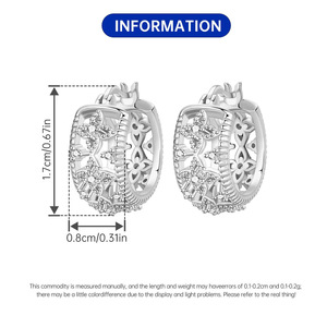 Nuevos aretes de aro con estampado retro, aretes originales de moda para chicas, ideas creativas para regalos - Product Image 6