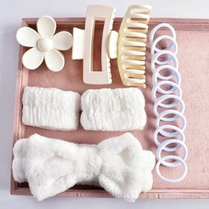 Wholesale Custom Logo Hair Tie Sets with Face Wash Clips for Welcome <b>Gifts</b> - Product Image 1