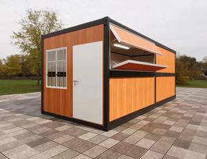 Maison conteneur de luxe à un étage et trois chambres à coucher Panneau sandwich design empilable en verre modulaire préfabriqué portable isolé - Product Image 4