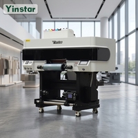 Imprimante UV DTF A3 Yinstar, imprimante UV DTF pour autocollants en cristal doré et argenté, avec vernis, imprimante à feuille de dorure à chaud, A3 UV DTF