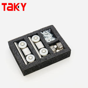 Rouleau de suspension à double fermeture en douceur Rouleau de suspension de porte Rouleau de suspension de roue - Product Image 5