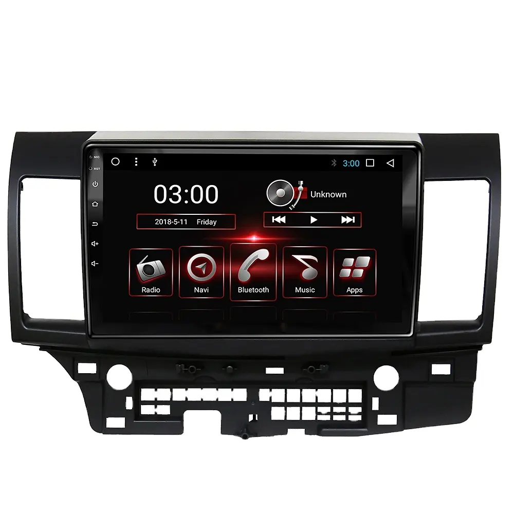 Kit multimídia automotivo com dvd player, android 8 core, touch screen, para lancer 2017