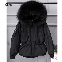 New Fashion Long Women Puffer mantel mit echtem Big Fur Hood Duck Down Coat Wasserdichte Damen jacken für Winter mäntel