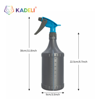 KADELI Brosse en plastique résistante aux produits chimiques de 900 ml pour le lavage de voitures, le detailing, la pose de film teinté pour vitres, l'installation de film PPF et de vinyle