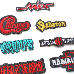 대량 록롤 도매 3D 맞춤 자수 패치 자수 라벨 의류용 바느질 또는 다리미 부착 패치 - Product Image 3