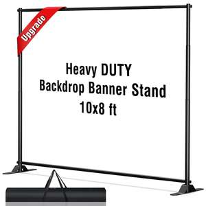 مصنع 8 أقدام حامل خلفية حجم حر مخصص طباعة عرض خلفية حامل قابل للتعديل خلفية المعرض التجاري - Product Image 3