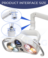 Lampe chirurgicale LED sans ombre pour dentisterie avec contrôle par capteur et enregistrement vidéo, lampe orale pour dentisterie