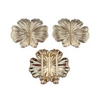 Ceintures de vêtements réglables, sacs, boucles à clip en alliage de zinc plaqué, sans nickel, avec strass floraux de luxe, pour maillots de bain, chaussures, tissus