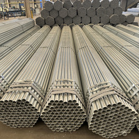 Tuyau en acier rond galvanisé à chaud 33,7-60,3 mm pour poteau de portail et clôture de périmètre