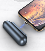 Mini batterie externe rechargeable au prix d'usine, mini batterie externe magnétique 2600 mAh