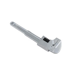 Clé à tuyau réglable de 11 à 16 pouces, mâchoire dentée, en acier au chrome-vanadium, qualité industrielle, fonctionnement manuel, à une seule extrémité - Product Image 2