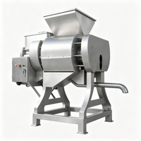 Industriële citruspersmachine met hoge productiviteit (1-3T/H), voedselveilige roestvrijstalen citroen- en sinaasappelsapcentrifuge